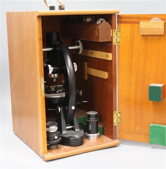 A C.T.S. cased microscope